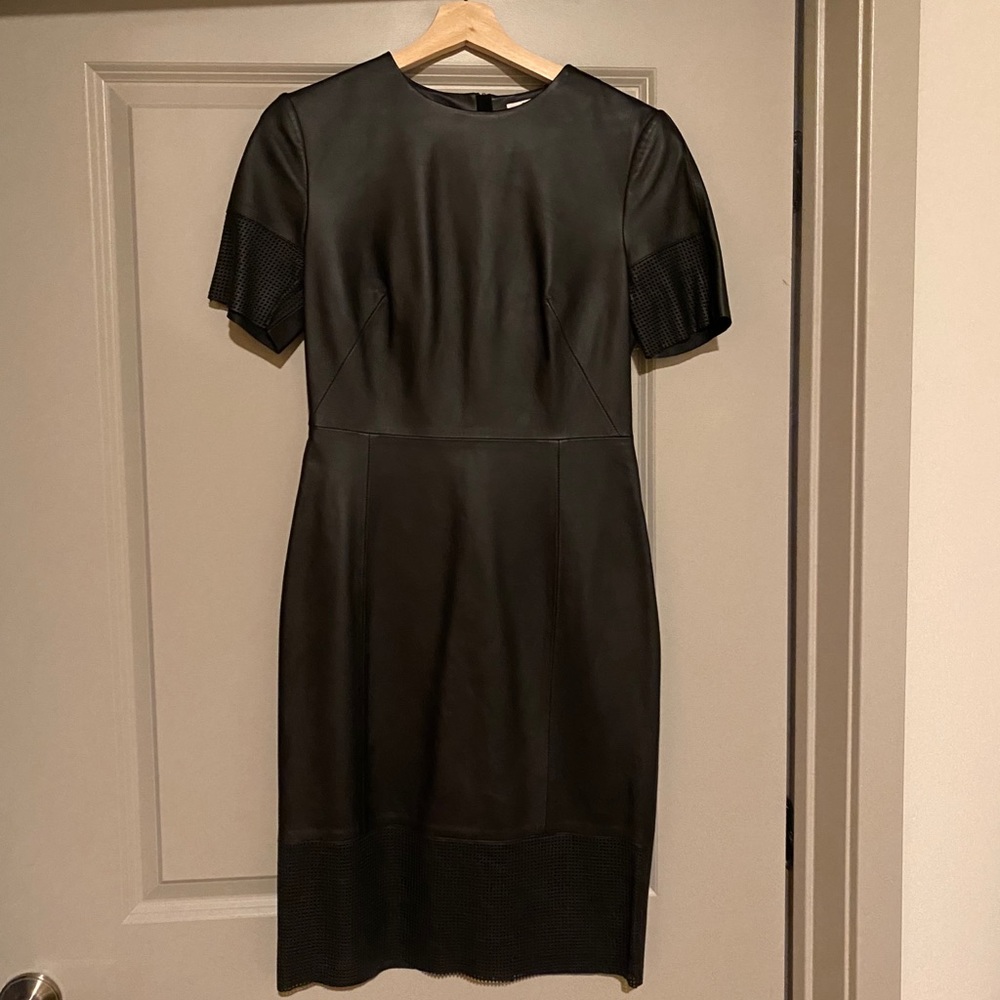 LK Bennett Black Leather Dress